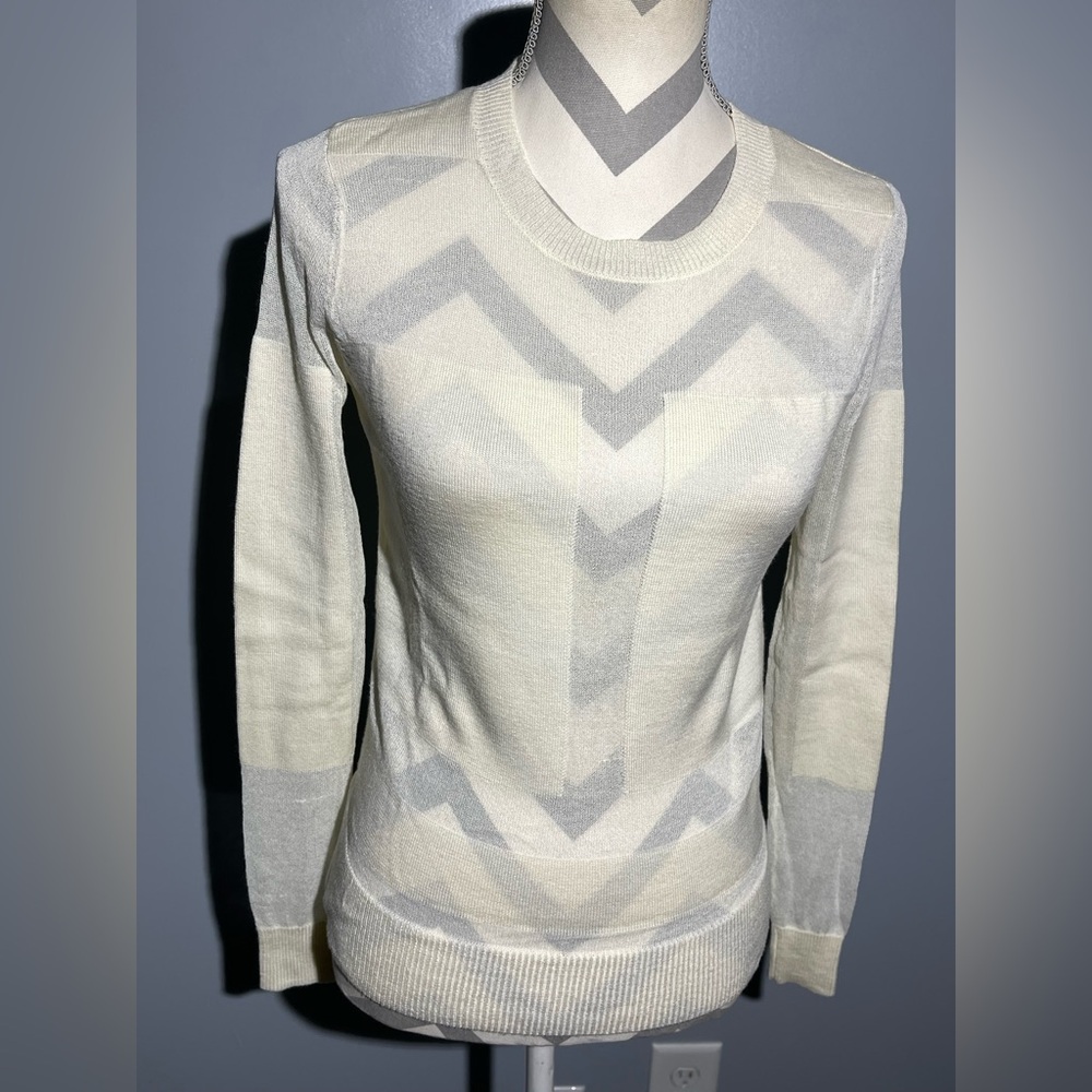 BCBGMaxAzria‎ Cream Transparent Top